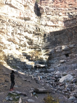 Alyssa at base of falls.