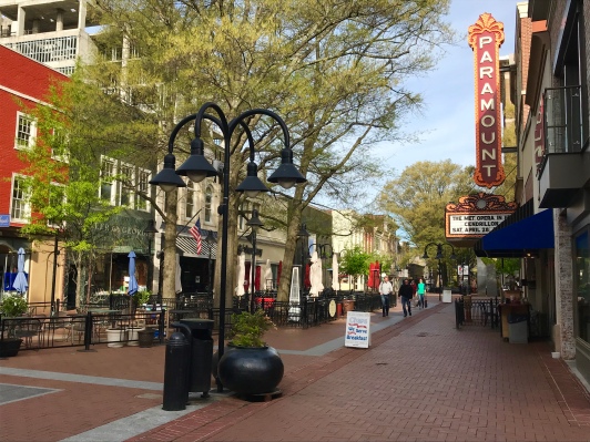 Historic downtown Charlottesville, VA
